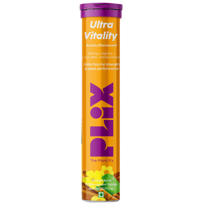 Plix Life Ultra Vitality Effervescent Tablet Orange Burst - Classic Derma