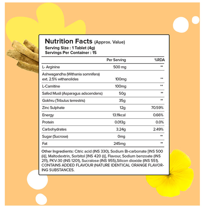 Plix Life Ultra Vitality Effervescent Tablet Orange Burst