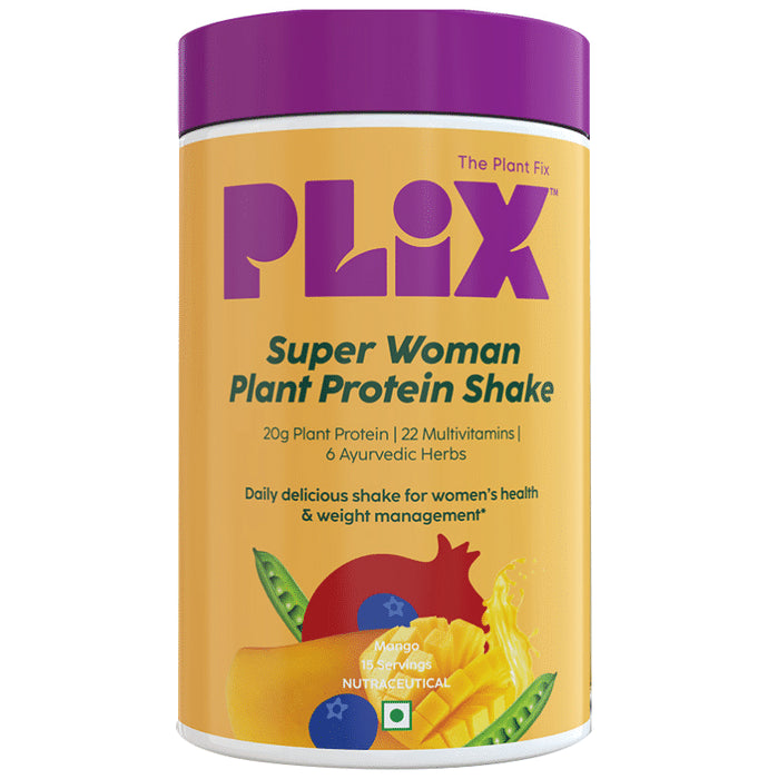 Plix Olena Womens Protein & Superfoods (500gm Each) Tropical Mango - Classic Derma