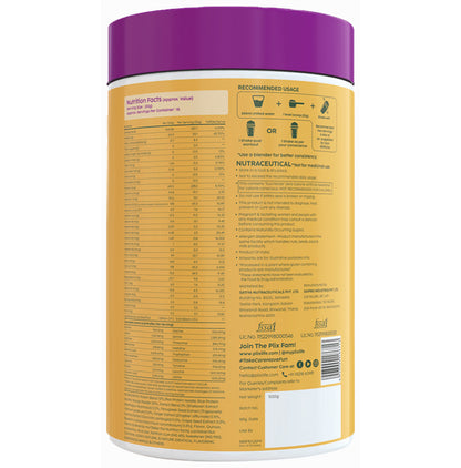 Plix Olena Womens Protein & Superfoods (500gm Each) Tropical Mango