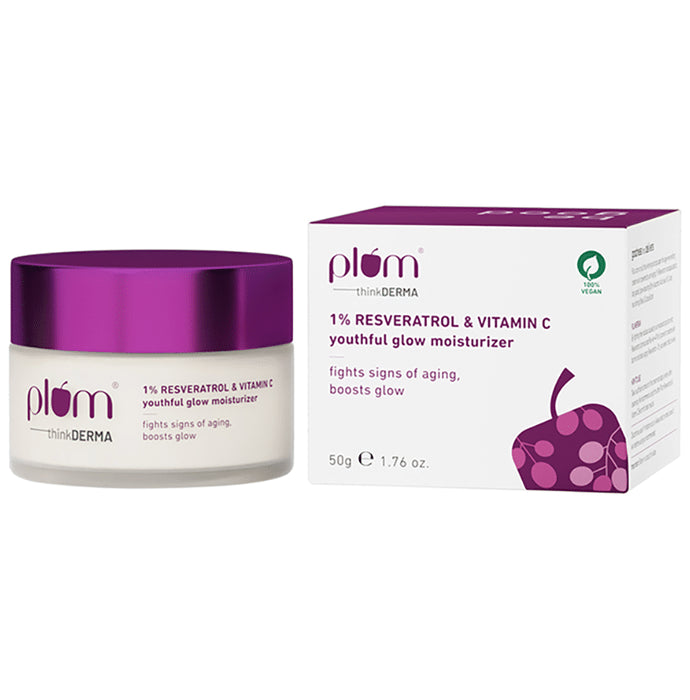Plum 1% Resveratrol & Vitamin C Youthful Glow Moisturizer - Classic Derma