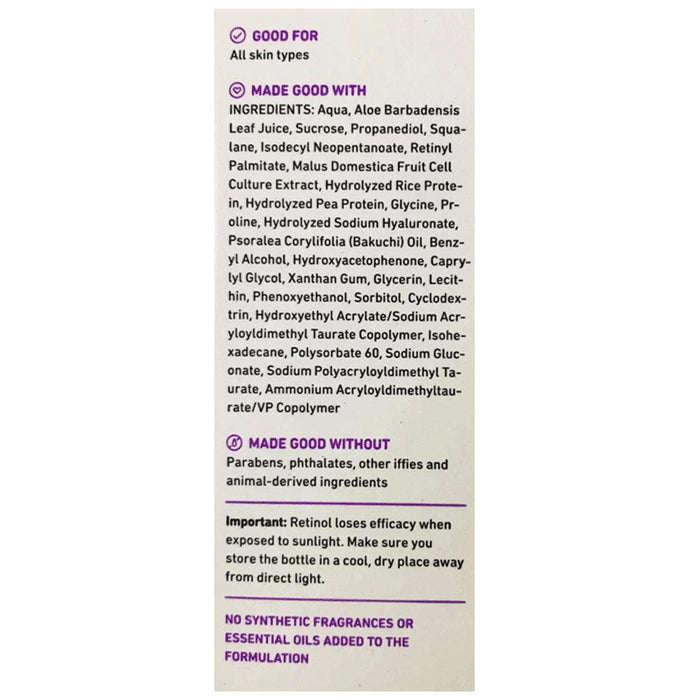 Plum Bakuchiol & Retinol 1% Mandarin & Vitamin C 15% Face Serum | Fragrance-Free | Glow Boost Face Care Product