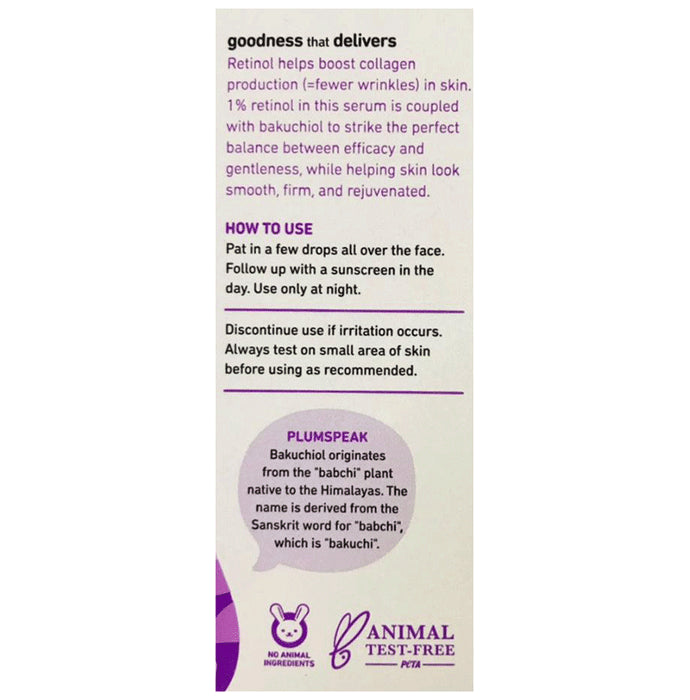 Plum Bakuchiol & Retinol 1% Mandarin & Vitamin C 15% Face Serum | Fragrance-Free | Glow Boost Face Care Product