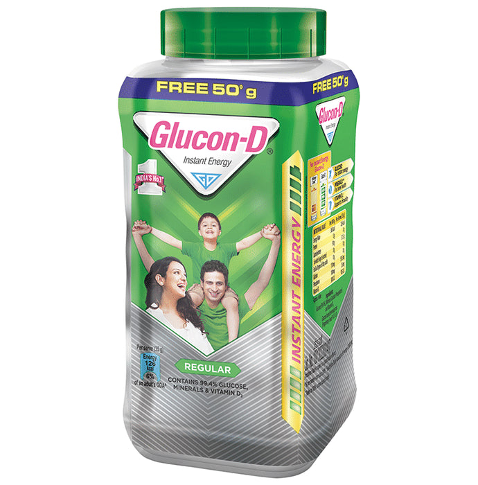 Glucon-D with Glucose, Calcium, Vitamin C & Sucrose | Nutrition Booster Regular - Classic Derma