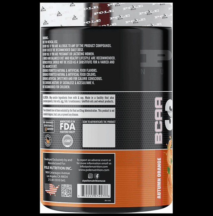 Pole Nutrition BCAA Stroke Powder Autumn Orange