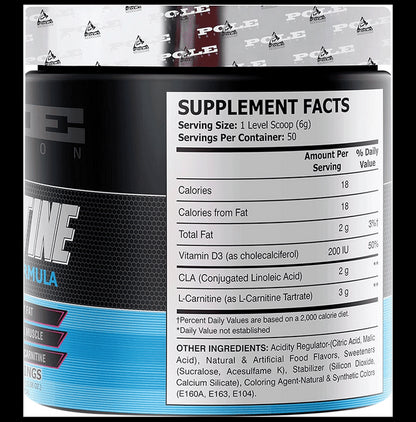 Pole Nutrition CLA + Carnitine Powder Blue Raspberry