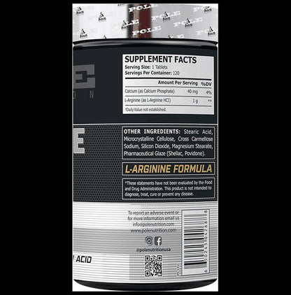 Pole Nutrition L-Arginine 1000mg Tablet