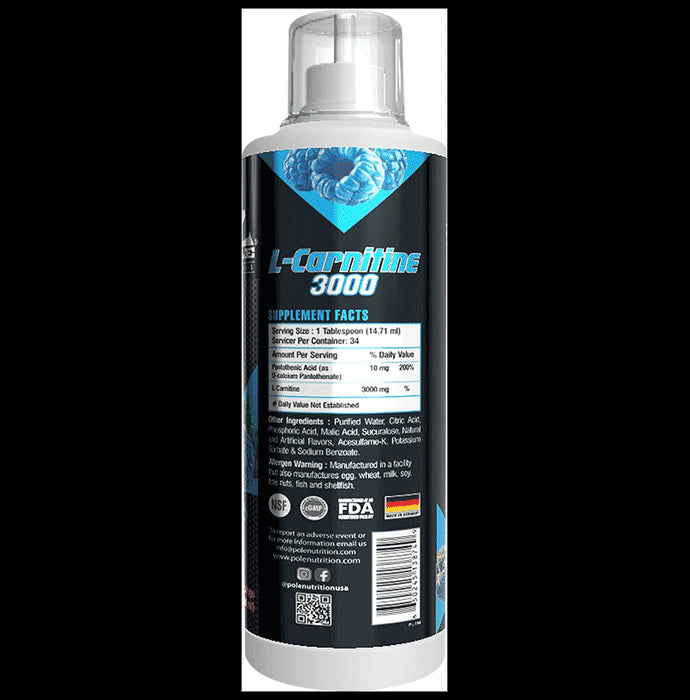 Pole Nutrition L-Carnitine 3000mg Blue Raspberry