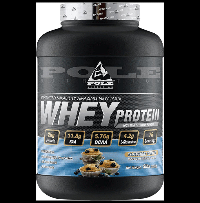 Pole Nutrition Whey Protein Powder Blueberry Muffin - Classic Derma
