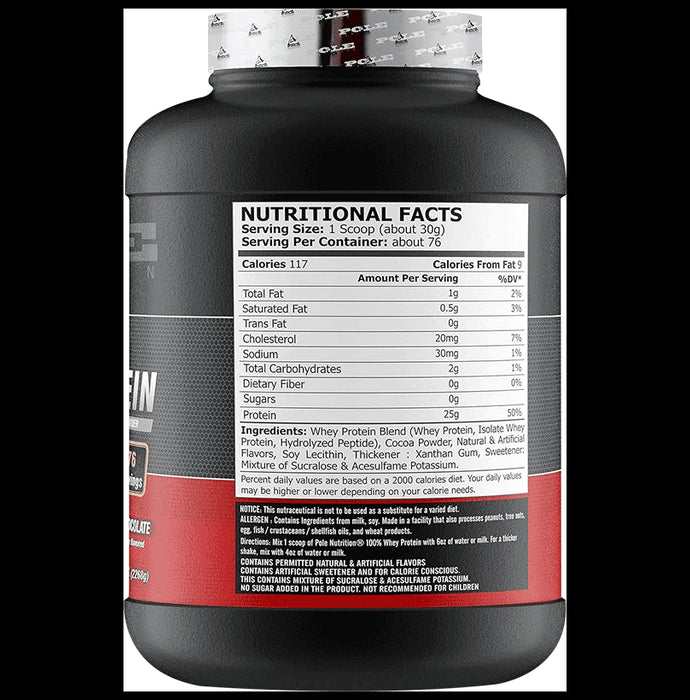 Pole Nutrition Whey Protein Powder Double Rich Chocolate