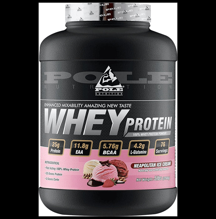 Pole Nutrition Whey Protein Powder Neapolitian Ice Cream - Classic Derma