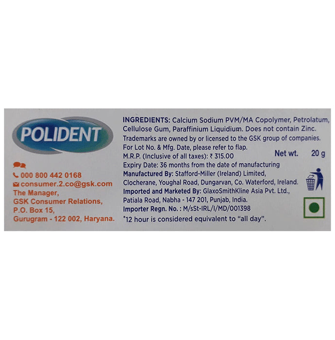Polident Denture Fixative Cream