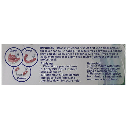 Polident Denture Fixative Cream