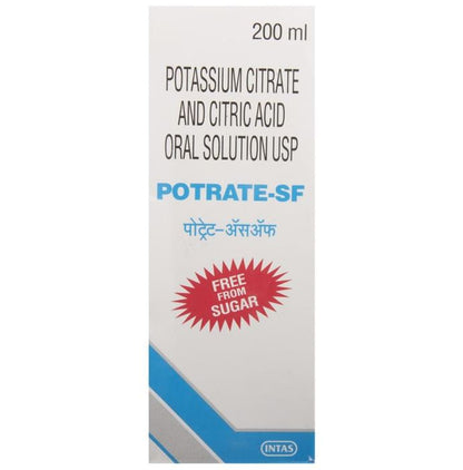 Potrate SF Potassium Citrate And Citric Acid Oral Solution | Sugar Free