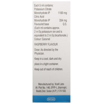Potrate SF Potassium Citrate And Citric Acid Oral Solution | Sugar Free