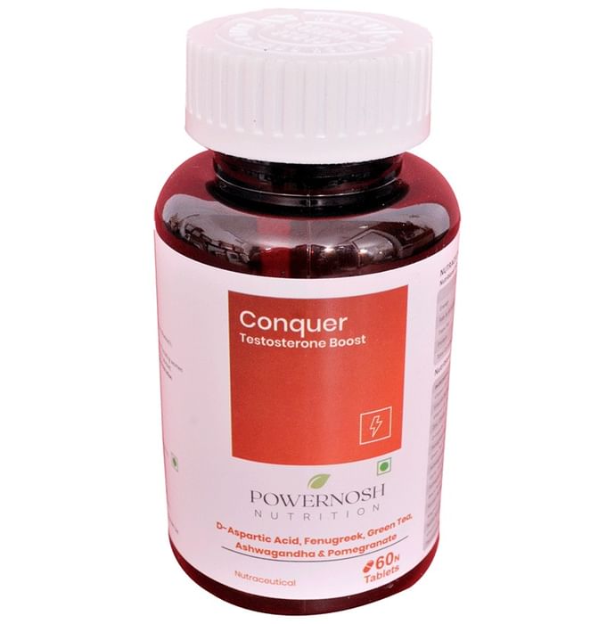 PowerNosh Nutrition Conquer Testosterone Boost Tablet - Classic Derma