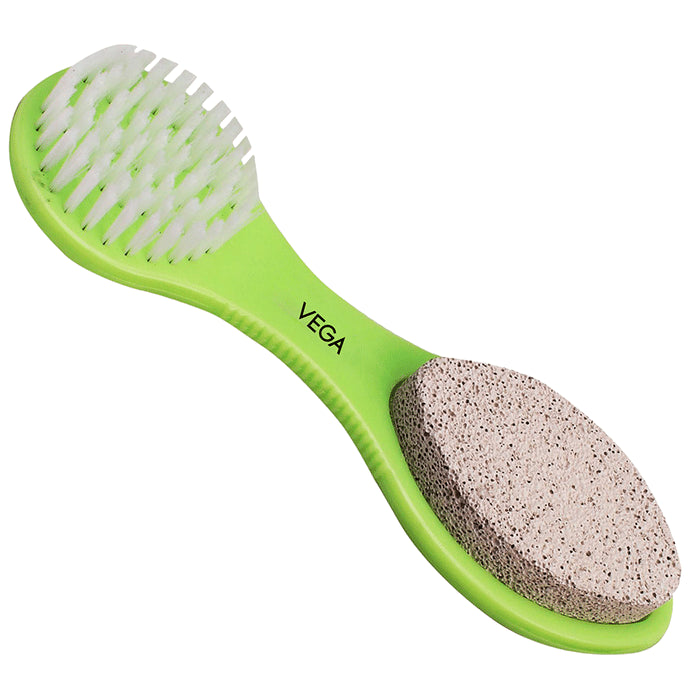 Vega PD 20 3 in 1 Pedicure Brush Kit Tool for Cleanse, Scrub & File Dead Skin - Classic Derma