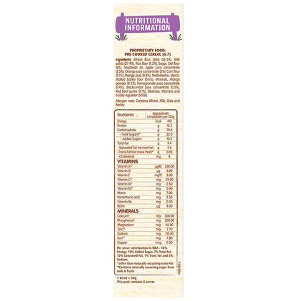 Nestle Ceregrow Multigrain Cereal with Milk & Fruits for 2-6 Years | Rich in Iron