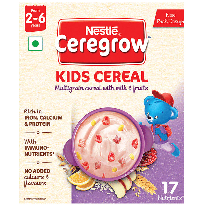 Nestle Ceregrow Multigrain Cereal with Milk & Fruits (from 3 to 6 Years) | For Immunity & Nutrition - Classic Derma