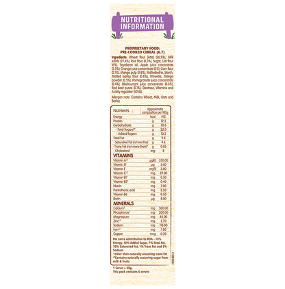 Nestle Ceregrow Multigrain Cereal with Milk & Fruits (from 3 to 6 Years) | For Immunity & Nutrition