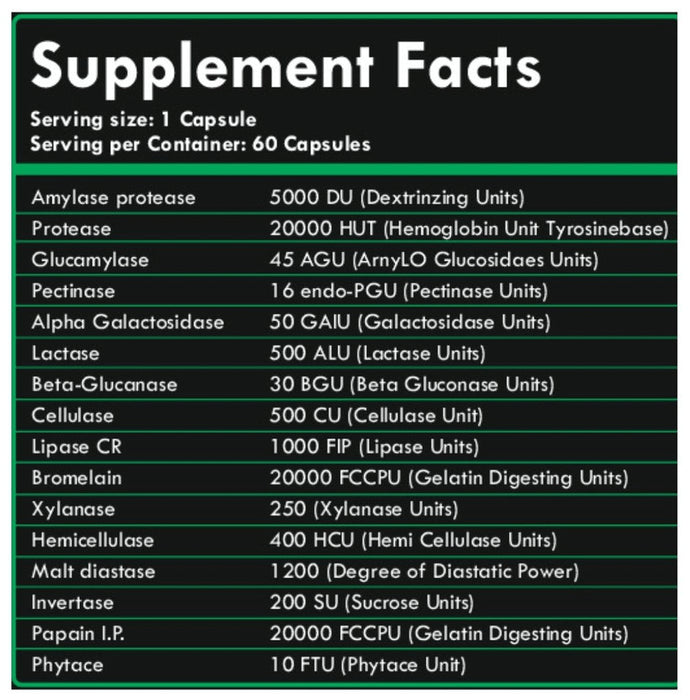 Vegan Bit Digestive Enzyme Vegetarian Capsule