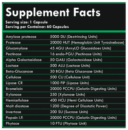 Vegan Bit Digestive Enzyme Vegetarian Capsule