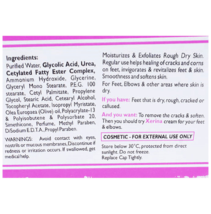 Xerina Cream | Moisturises & Exfoliates Dry, Rough, Cracked Or Callused Feet
