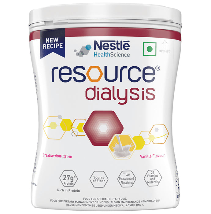 Nestle Health Science Resource Dialysis Supplement with Protein, Low GI & Electrolytes | Flavour Powder Vanilla - Classic Derma