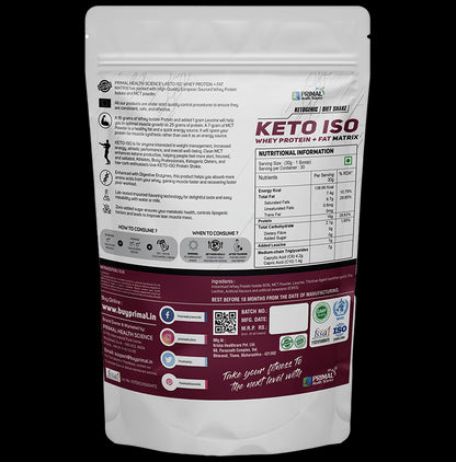 Primal Health Science Keto ISO Whey Protein Powder Rich Chocolate