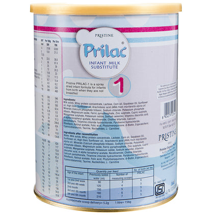 Pristine Prilac Infant Milk Substitute Stage 1 (Upto 6 months)