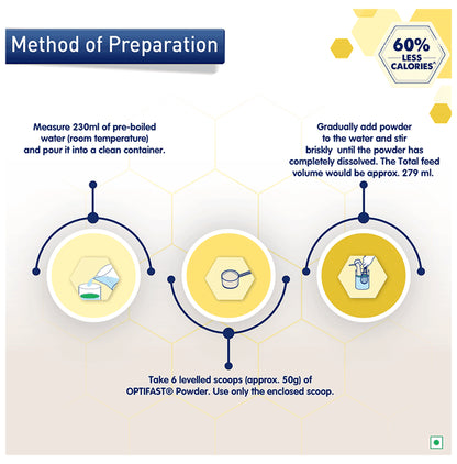 Nestle Optifast with Protein, Fibre, Vitamins & Minerals for Weight Management | Flavour Vanilla