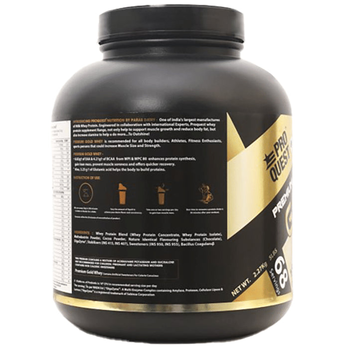 Pro Quest Premium Gold Whey Protein Powder Chocolate