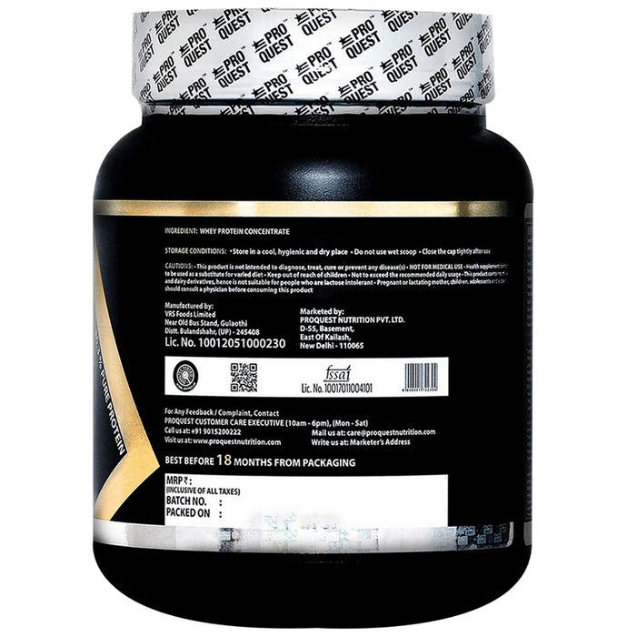 Pro Quest Raw Whey Protein Powder Unflavored