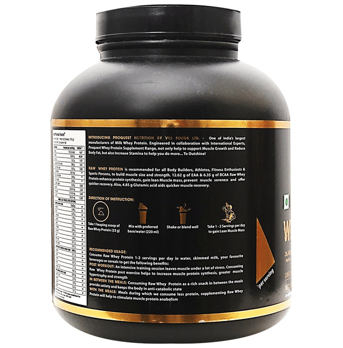 Pro Quest Raw Whey Protein Powder Unflavored