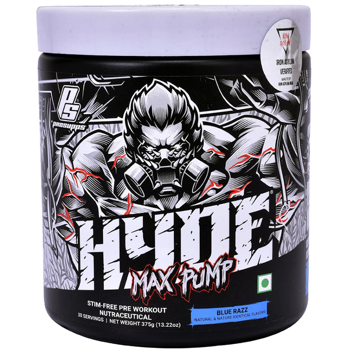Pro Supps Hyde Max Pump Powder Blue Razz - Classic Derma
