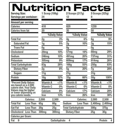 Pro Supps Incredibulk Weight Gainer Formula Chocolate Fudge Cake