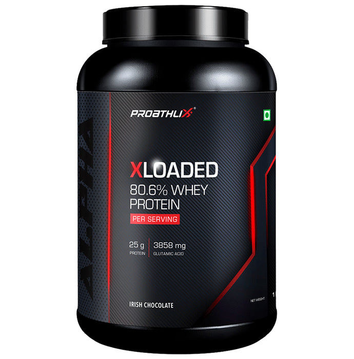 Proathlix Xloaded 80.6% Whey Protein Powder Irish Chocolate - Classic Derma