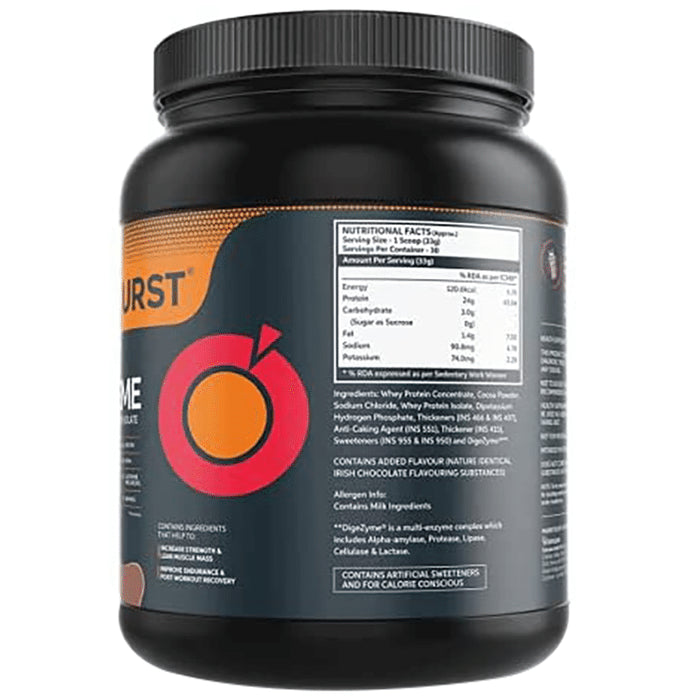 Proburst Whey Supreme Protein | With BCAAs & Glutamine for Muscle Recovery | Flavour Powder Irish Chocolate