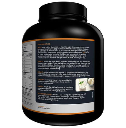 Proburst Whey Supreme Protein | With BCAAs & Glutamine for Muscle Recovery | Flavour Powder Vanilla Icecream