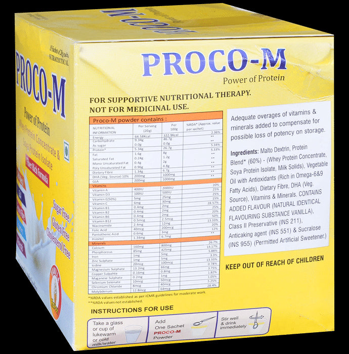 Proco -M Sugar Free Sachet Vanilla