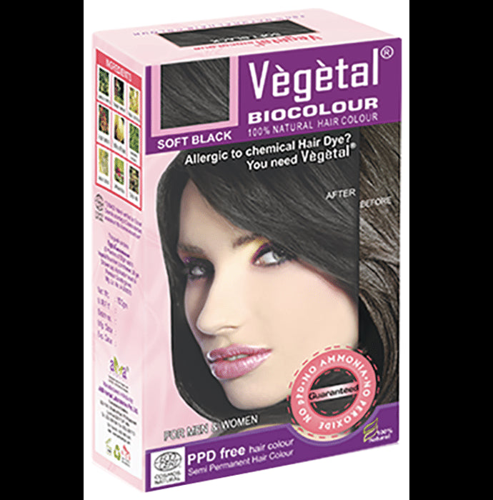Vegetal Bio Colour Sachet (50gm Each) Soft Black - Classic Derma
