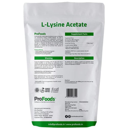 ProFoods L-Lysine Acetate Powder