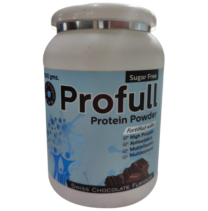 Profull Protein with Multivitamins & Multiminerals | Flavour Powder Swiss Chocolate Sugar Free - Classic Derma