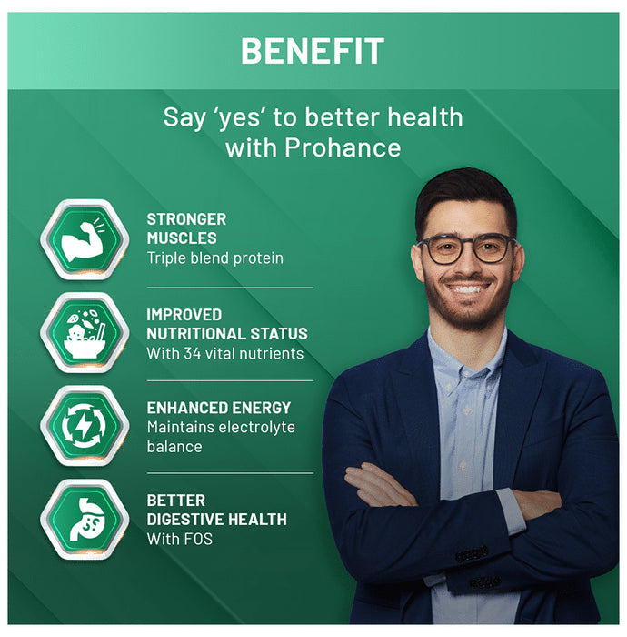 Prohance Complete Drink for Energy, Muscle Growth & Immunity | Flavour Powder Vanilla