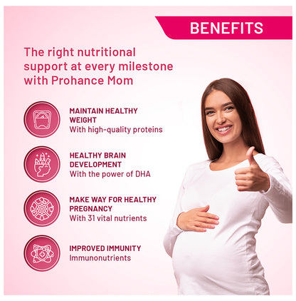 Prohance Mom Nutritional Drink for Immunity & Brain Health | Flavour Chocolate