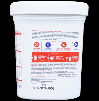 Prohance-HP High Protein Supplement for Muscles, Tissues & Digestion | Flavour Vanilla