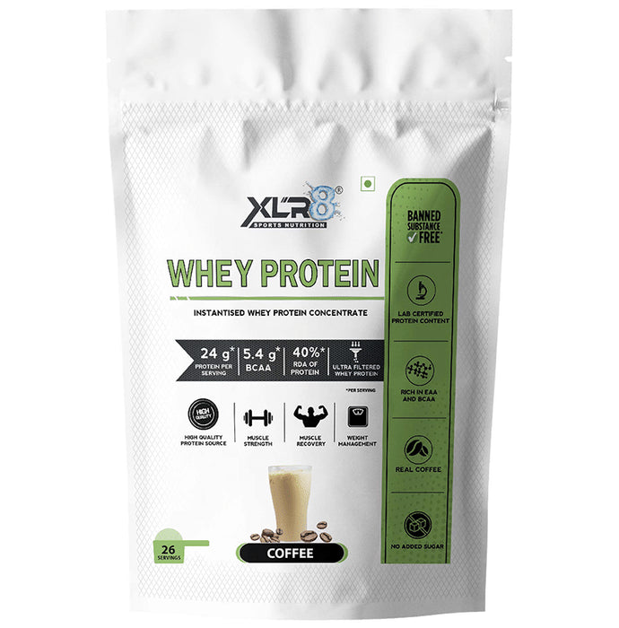 XLR8 Sports Nutrition Whey Protein Instantised Whey Protein Concentrate Coffee - Classic Derma
