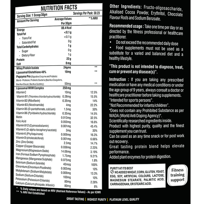 Propure 100% Whey Protein Powder French Vanilla