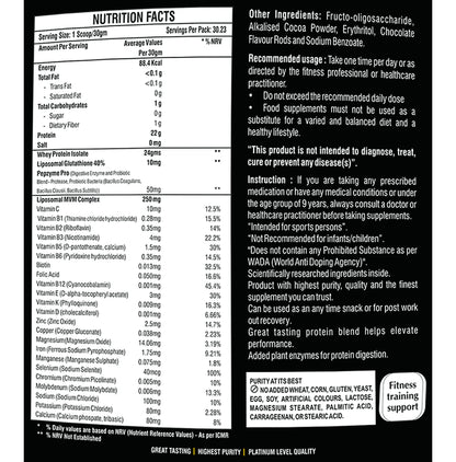 Propure 100% Whey Protein Powder French Vanilla