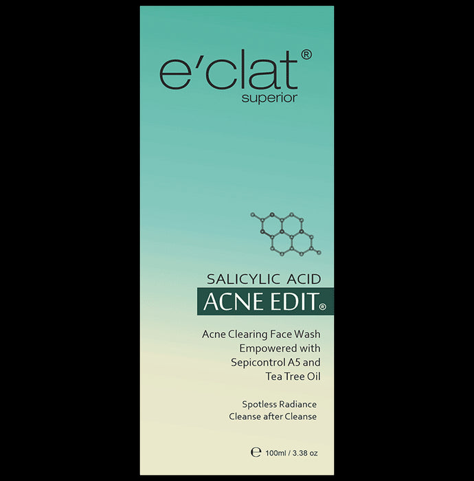 e’clat Superior Acne Edit Acne Cleansing Face Wash with Salicylic Acid - Classic Derma